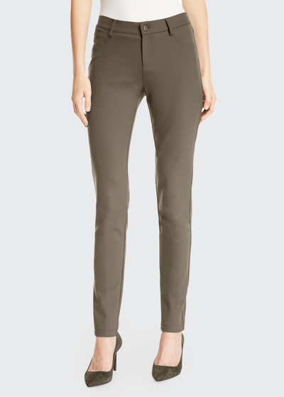 Lafayette 148 Mercer Acclaimed Stretch Mid-rise Skinny Jeans In Nougat