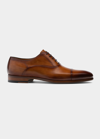 MAGNANNI MEN'S SEGOVIA CAP-TOE LEATHER OXFORDS