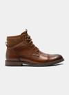 Rodd & Gunn Men's Dunedin Leather Lace-up Military Boots In Tan Burnish