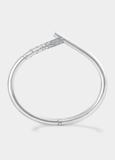Tabayer White Gold Pave Diamond Oera Bracelet - 17