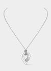 TABAYER 18K FAIRMINED WHITE GOLD OERA PENDANT NECKLACE WITH DIAMONDS