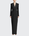 Polo Ralph Lauren Kristian Double-breasted Evening Dress In Black