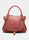 Chloé Marcie Medium Satchel Bag In Faded Rose