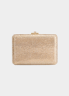 Judith Leiber Slim Slide Crystal Evening Clutch Bag In Champagne Multi
