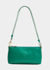 Il Bisonte Lucia Vachetta Leather Shoulder Bag In Emerald