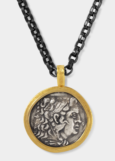 Jorge Adeler Men's 18k Yellow Gold Alexander The Great Coin Enhancer