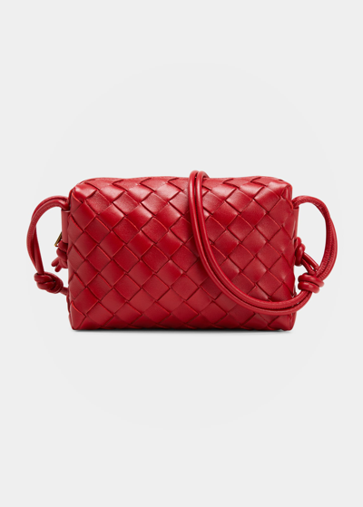 Bottega Veneta Loop Mini Intrecciato Crossbody Bag In Wisteria