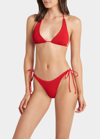 Bond-eye Swim Serenity Brief Eco Bikini Bottoms In Baywatch Red