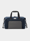 Tumi Alpha Double Expansion Satchel In Navy/grey