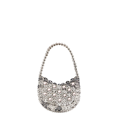 Paco Rabanne Small 1969 Moon Top-handle Bag In Silver