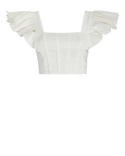 Aje VANADES Frill Crop Top