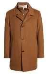 Hart Schaffner Marx Macbeth Car Coat With Bib In Vicuna