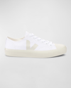 Veja Campo Low-top Sneakers With Suede Accents In White Pierre
