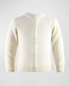 Rachel Riley Kids' Girl's Cashmere Cardigan In Ivory