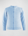 Rachel Riley Kids' Girl's Cashmere Cardigan In Blue