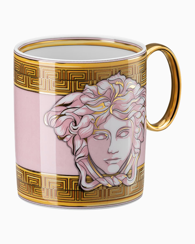 Versace Medusa Amplified Pink Coin Mug With Handle