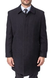 Hart Schaffner Marx Hanley Wool Blend Coat In Charcoal