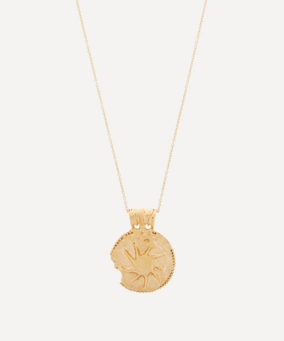 Alighieri 24ct Gold-plated The Sun Salutations Pendant Necklace
