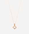 ALIGHIERI 24CT GOLD-PLATED THE LUNAR FRAGMENT MOONSTONE PENDANT NECKLACE