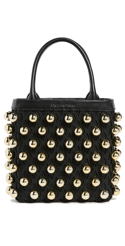 Simkhai Dion Mini Studded Tote In Black