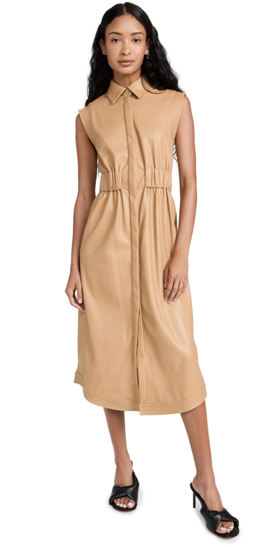 Jonathan Simkhai Nima Faux Leather Midi Dress