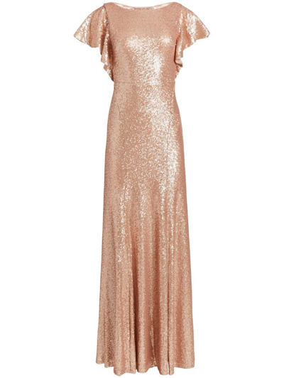 Marchesa Notte Bridesmaids Sequin-embellished Gown In Pink