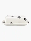 KATE SPADE DECO DOT COVERED BUTTER DISH