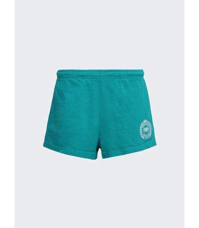 Sporty And Rich Ny Country Club Disco Short Teal In Green