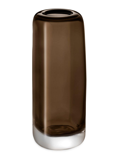 Lsa Large Melt Glass Vase In Brown