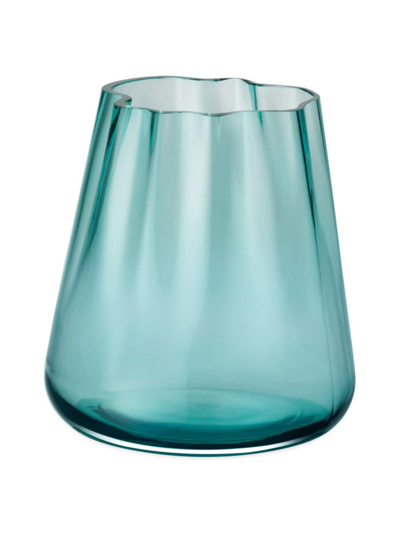 Lsa Lagoon Glass Lantern Vase In Green