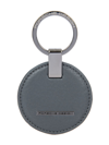 Porsche Design Men's Circle Leather Logo Keyring In Anthracite