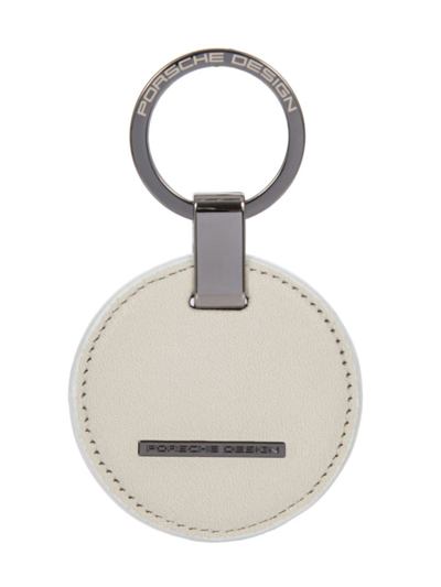 PORSCHE DESIGN MEN'S LEATHER KEYRING CIRCLE