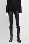 Ann Demeulemeester Lambskin Stretch-waistband Trousers In Black
