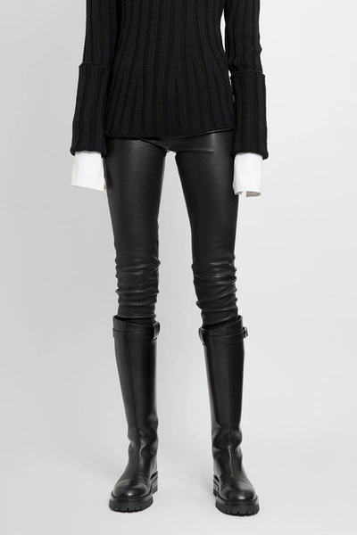 Ann Demeulemeester Woman Black Leggings