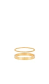 Petit Moments Stacker Thin Rings In Gold