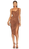 Michael Costello X Revolve Hayes Midi Dress In Brown