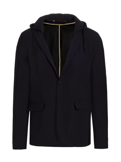 Saks Fifth Avenue Men's Collection Hooded Tech Blazer In Moonless