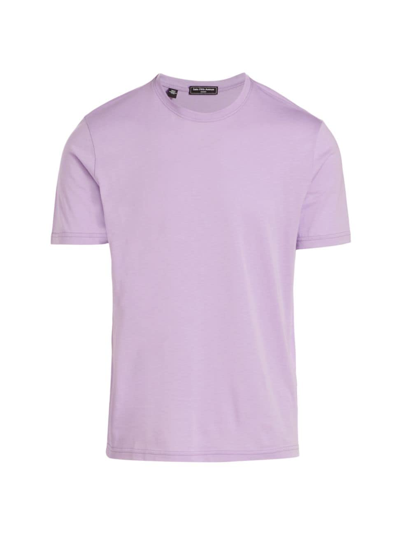 Saks Fifth Avenue Men's Slim-fit Cotton-blend T-shirt In Purple