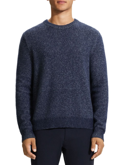 Theory Men's Hilles Wool & Cashmere Sweater In Light Baltic Stone White