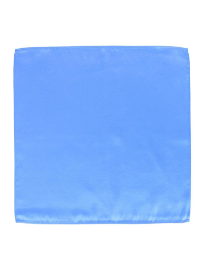 Trafalgar Sutton Solid Color 13 Inch Silk Pocket Square In Light Blue
