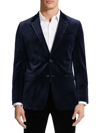 Theory Men's Chambers Velvet Blazer In Baltic