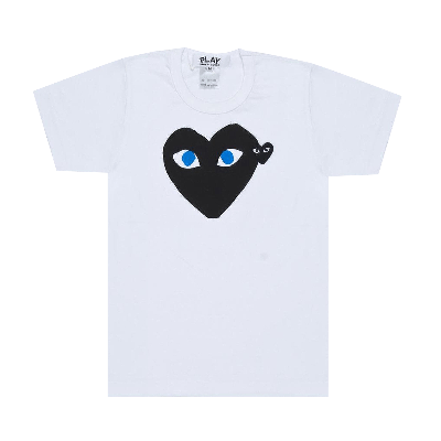 Pre-owned Comme Des Garçons Play Emblem Heart T-shirt 'white'