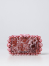 Cult Gaia Eos Marbled Acrylic Clutch In Pink