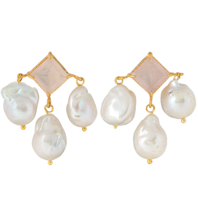Christie Nicolaides Ludovica Earrings Pale Pink