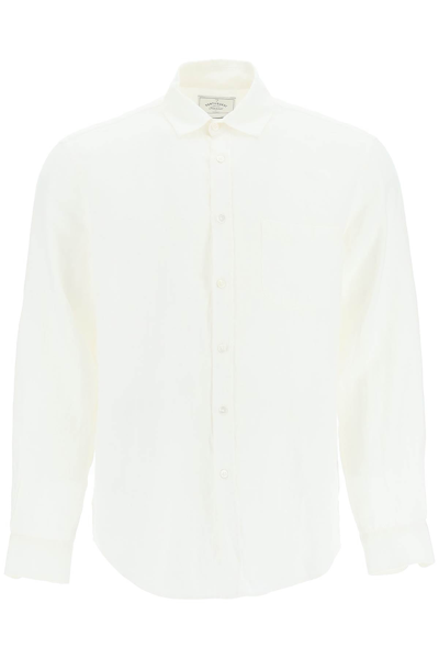 Portuguese Flannel Linen Shirt In White