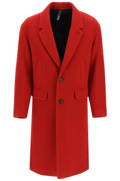 Hevo Wool-blend 'noci' Coat In Red