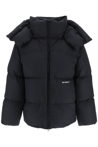 Off-white Off White Bounce Oversized Down Jacket In Black