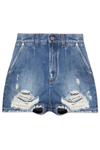 Dolce & Gabbana High Waisted Denim Shorts
