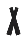 Dolce & Gabbana Logo-plaque Fingerless Gloves In Nero