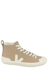 Veja Nova High-top Canvas Sneakers In Dune / Pierre